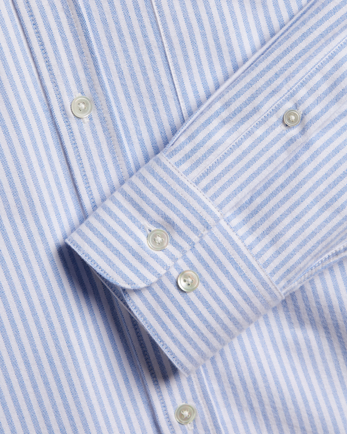 Brushed Oxford Stripe - Blue