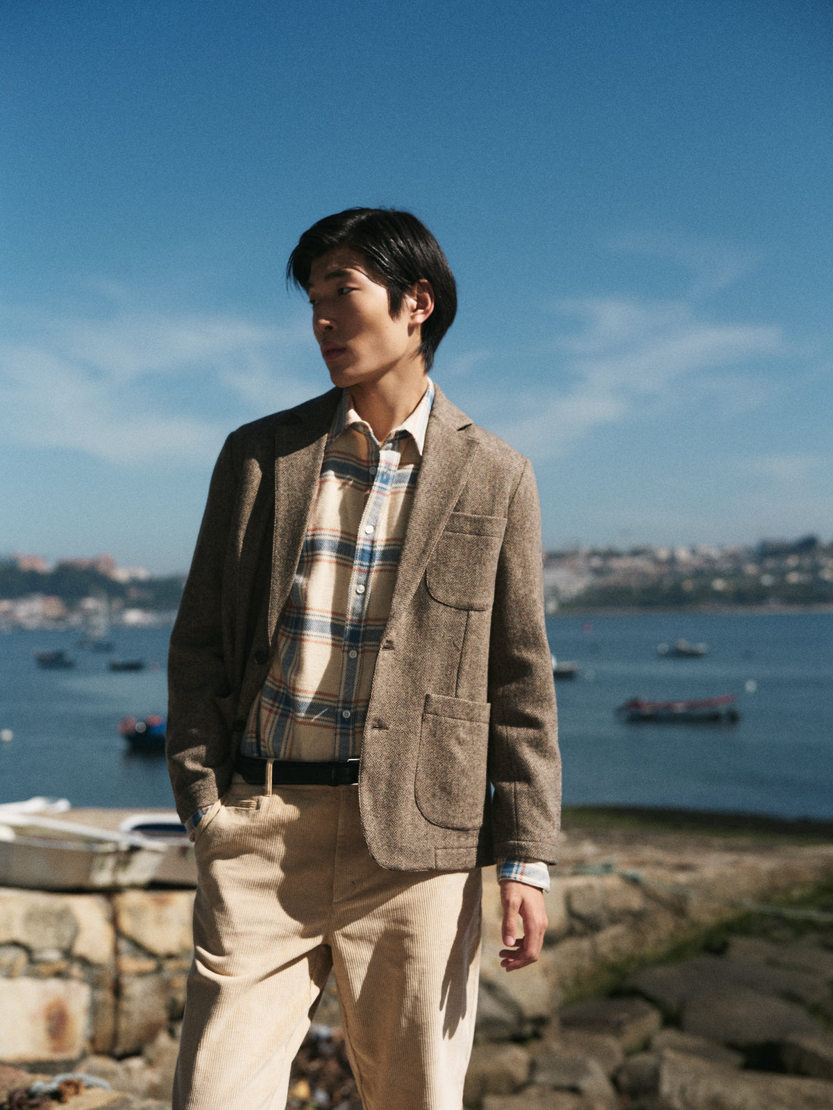 Corduroy Trousers - Beige