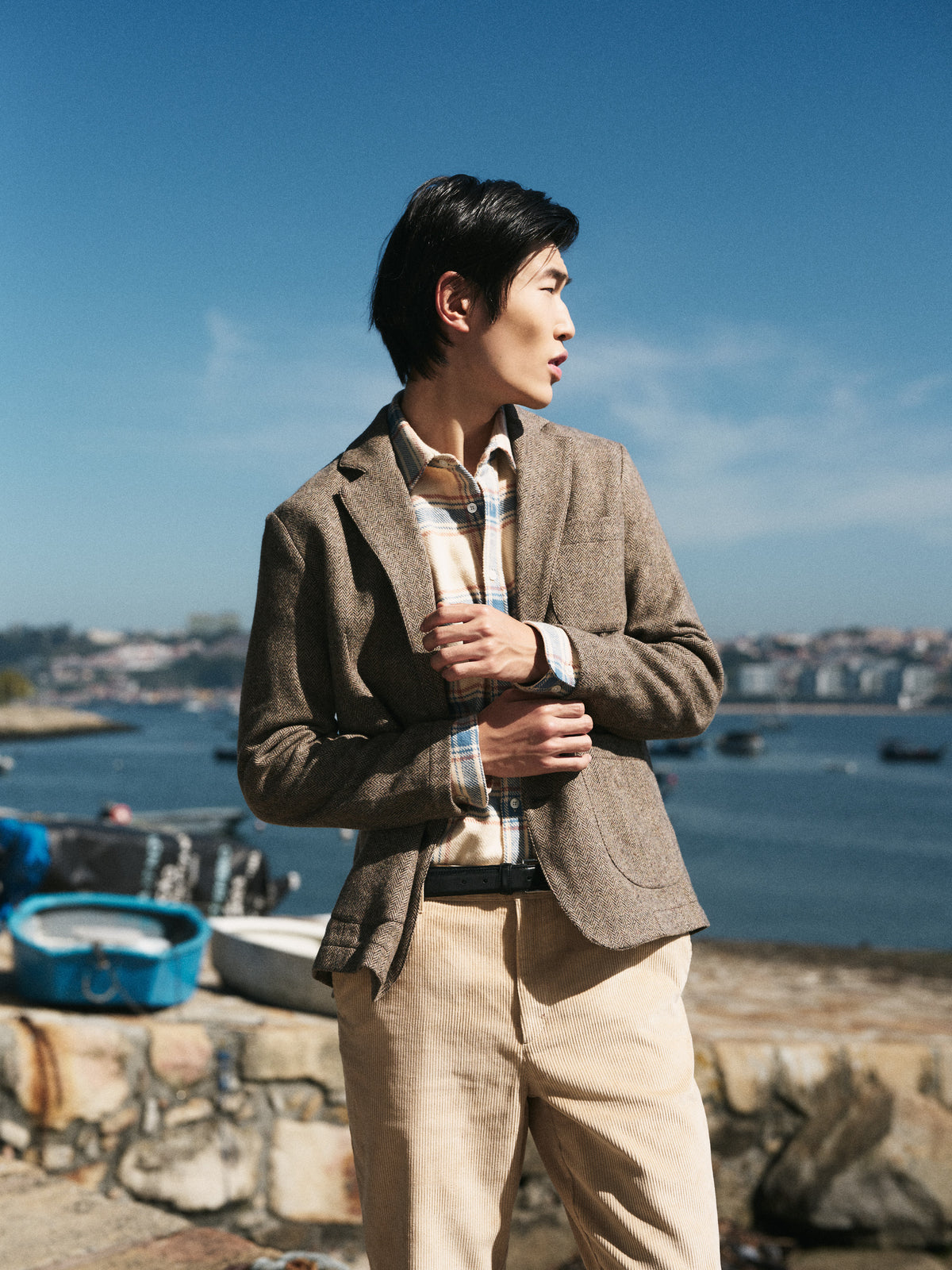 Corduroy Trousers - Beige