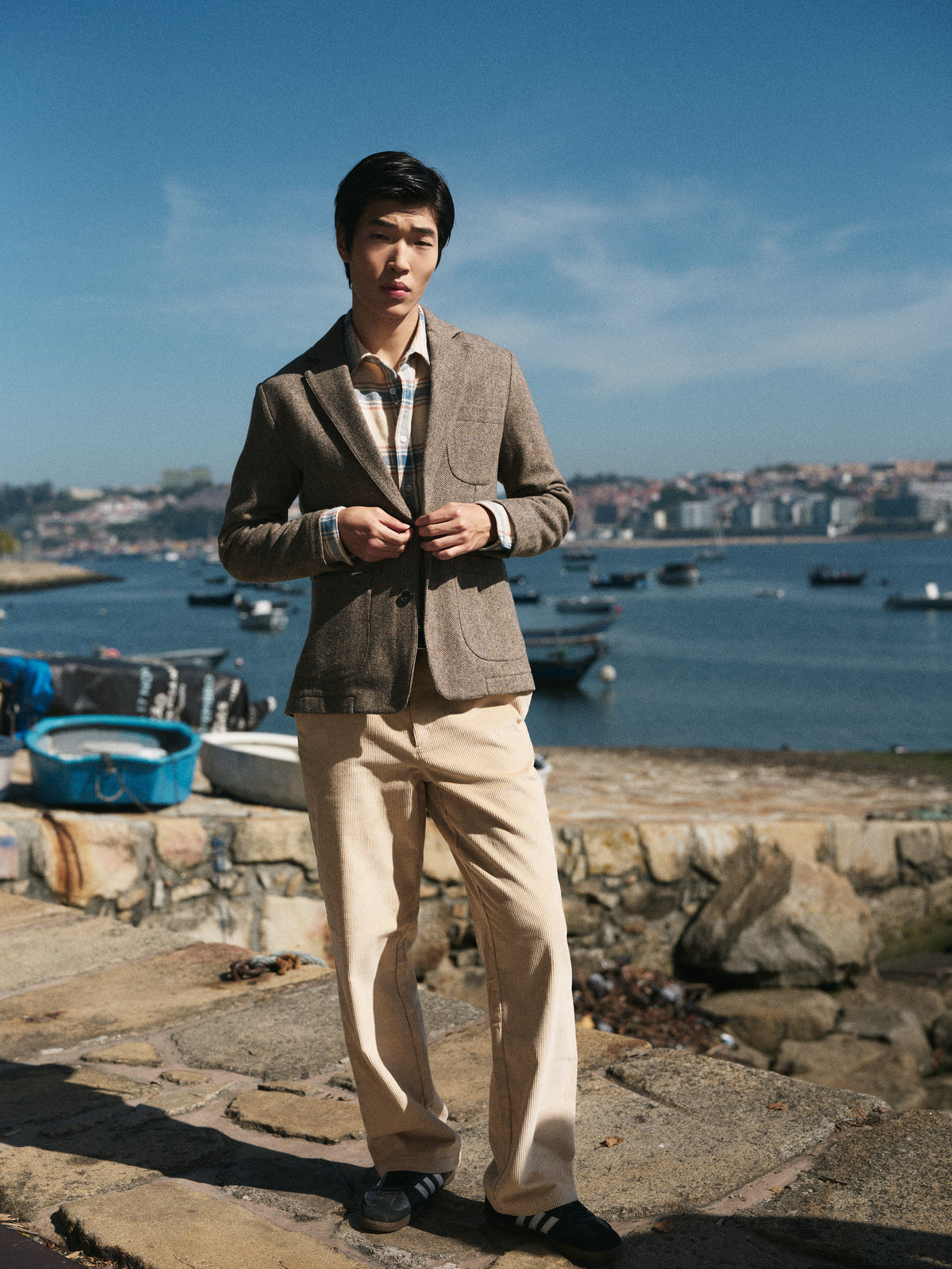 Corduroy Trousers - Beige