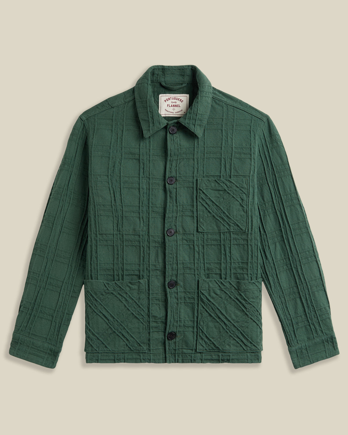 LEGACY JACKET IN EMBOSSED PLAID - GREEN