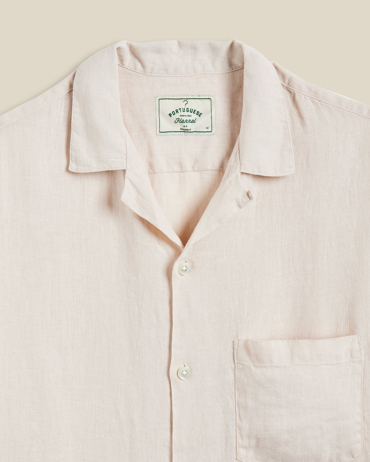 LINEN CAMP COLLAR - RAW