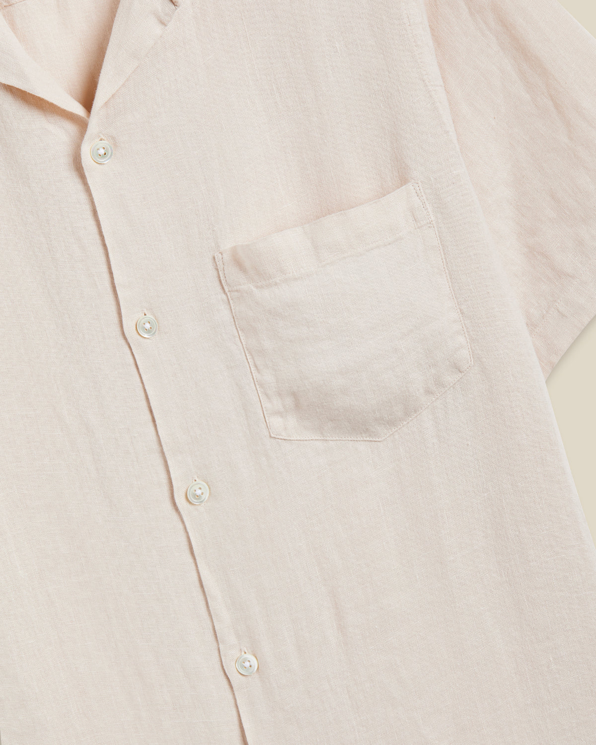 LINEN CAMP COLLAR - RAW
