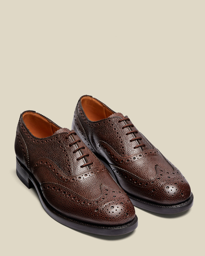 Portuguese Flannel Sanders Highland Brogue Walnut Grain