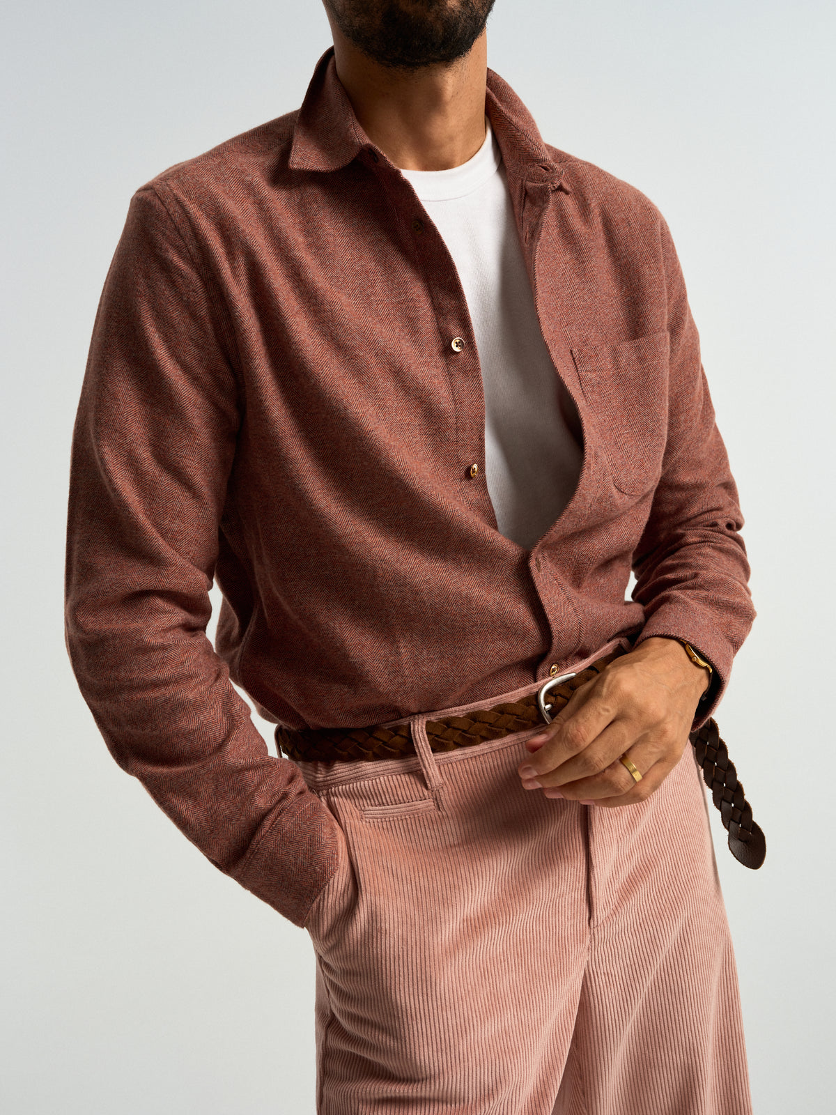Corduroy Trousers - Old Rose
