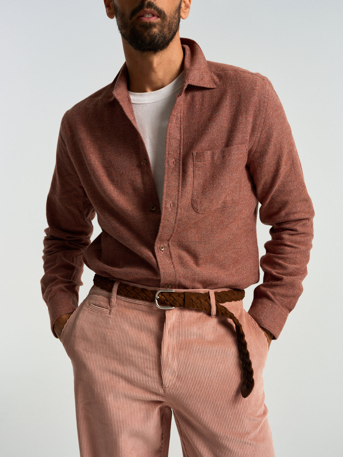 Corduroy Trousers - Old Rose