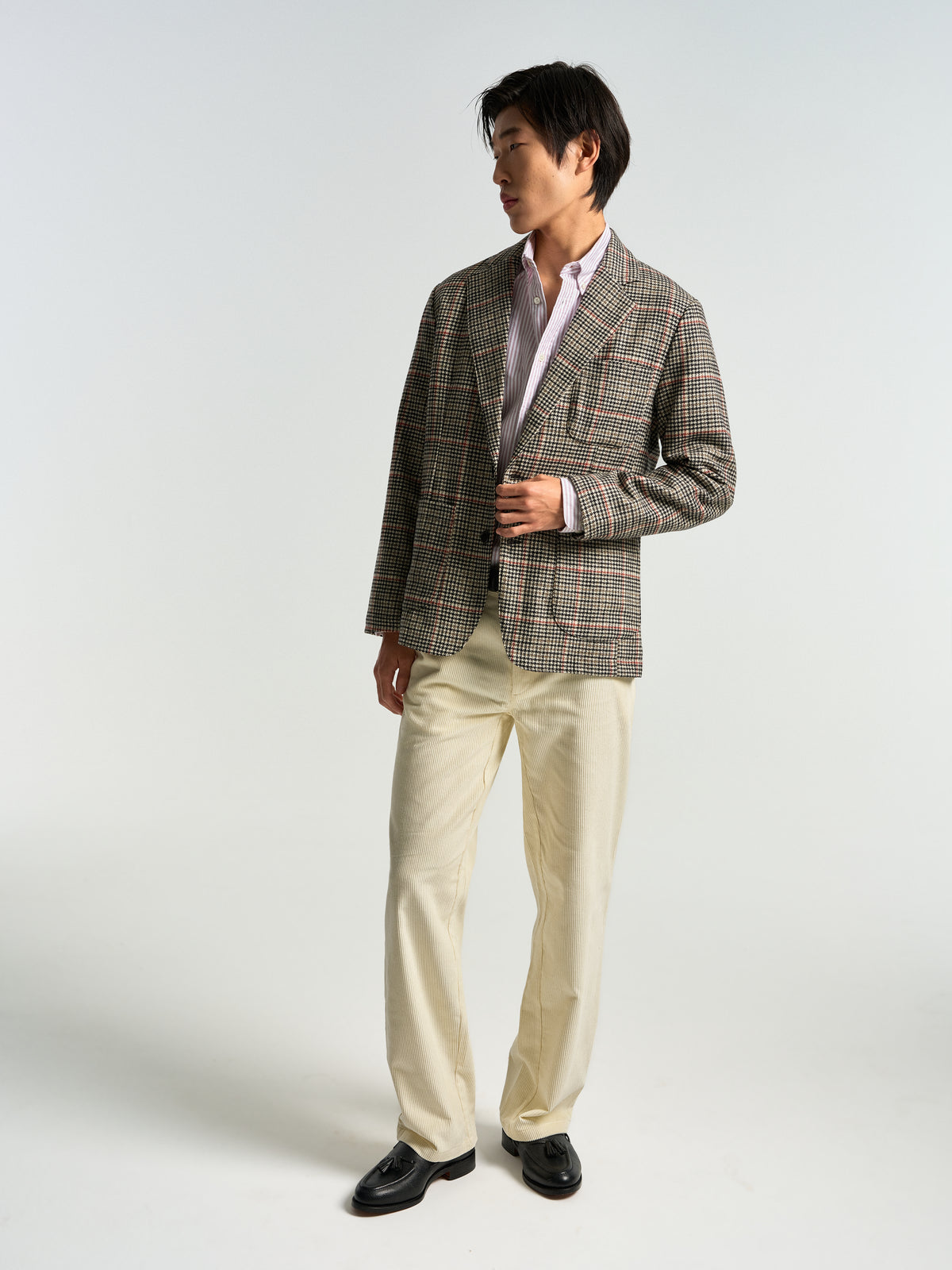 Corduroy Trousers - Ecru