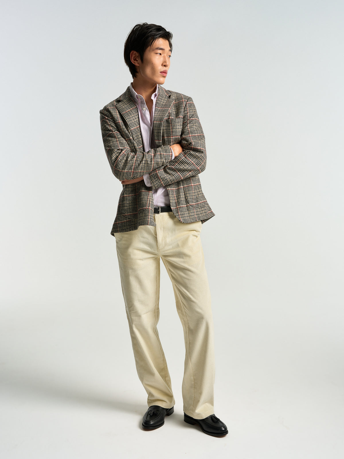 Corduroy Trousers - Ecru