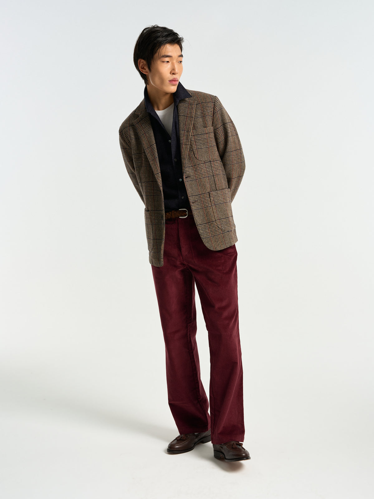 Corduroy Trousers - Bordeaux