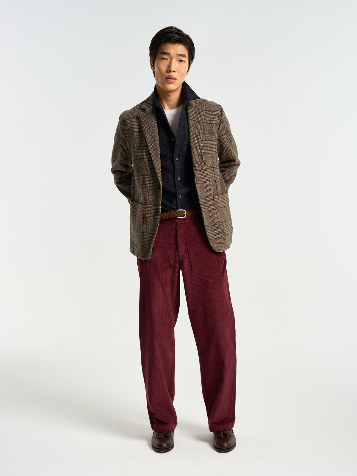 Corduroy Trousers - Bordeaux
