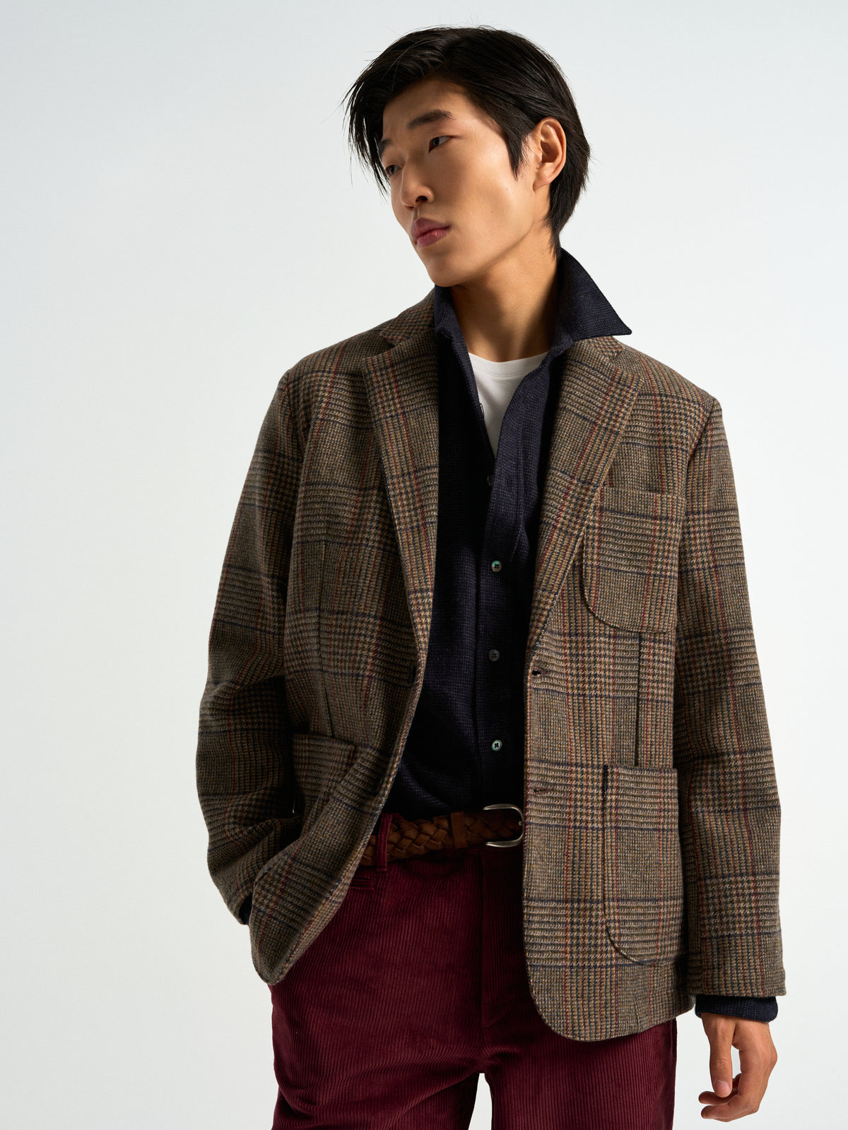 Corduroy Trousers - Bordeaux