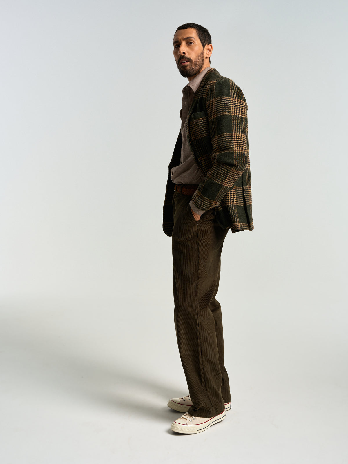 Corduroy Trousers - Olive