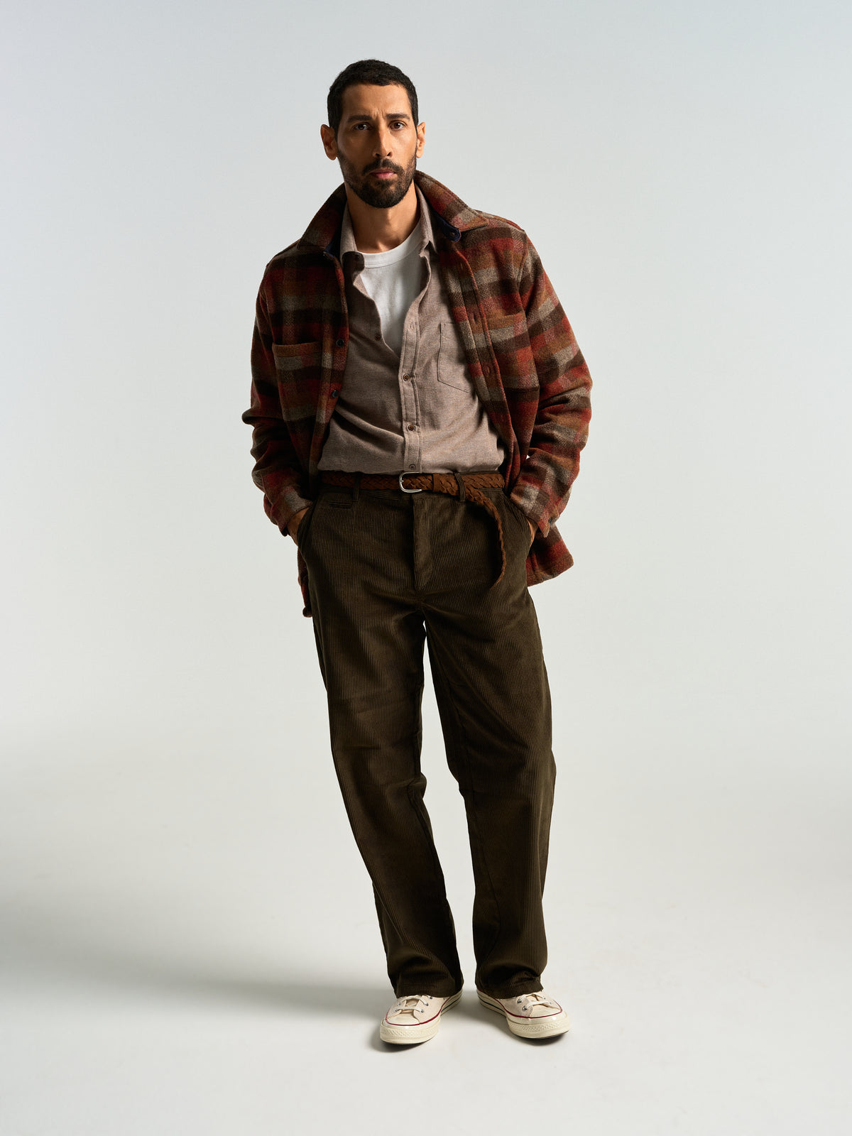 Corduroy Trousers - Olive