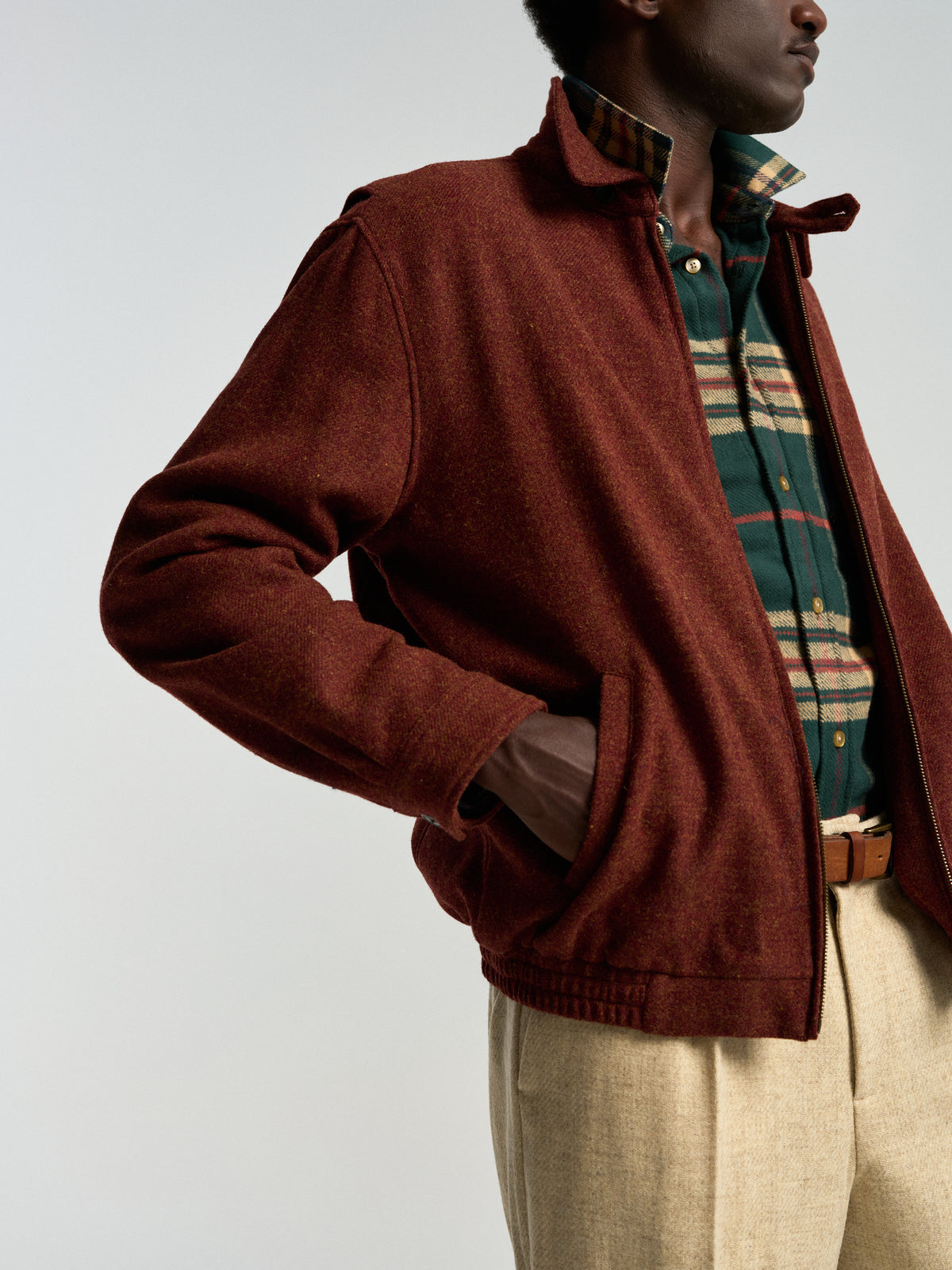 Single Pleat Trousers - Ecru