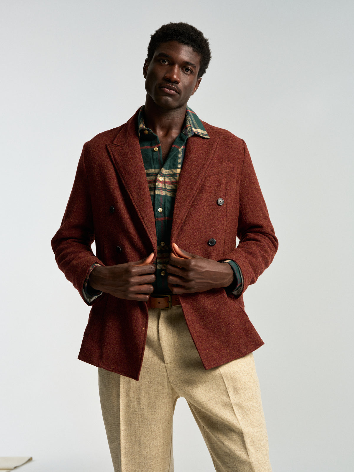 Single Pleat Trousers - Ecru