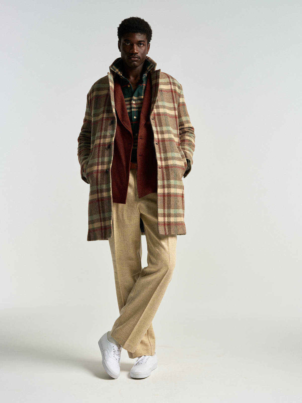 Single Pleat Trousers - Ecru