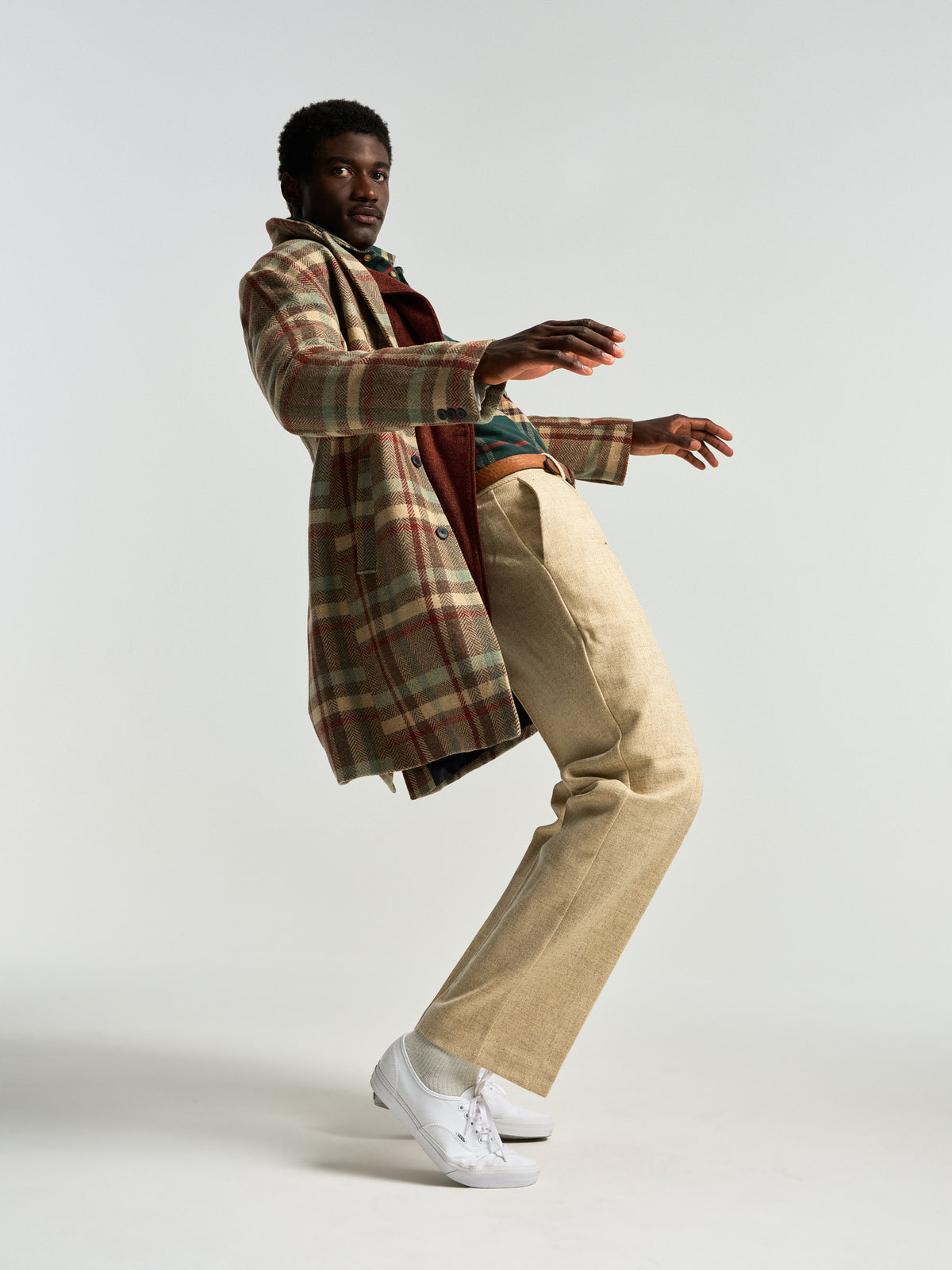 Single Pleat Trousers - Ecru