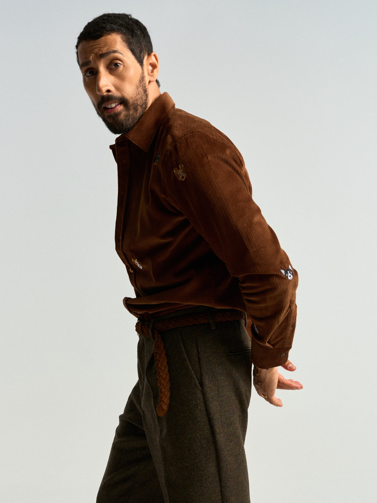 Single Pleat Trousers - Forest
