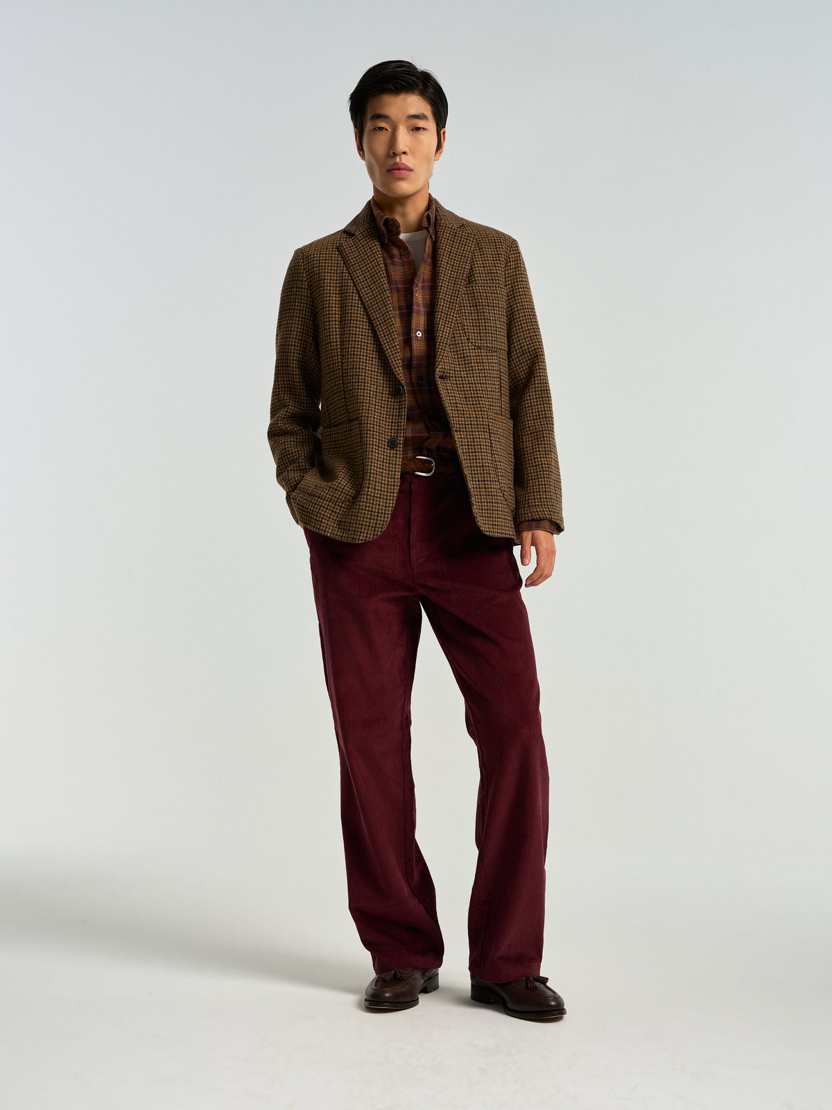 Corduroy Trousers - Bordeaux
