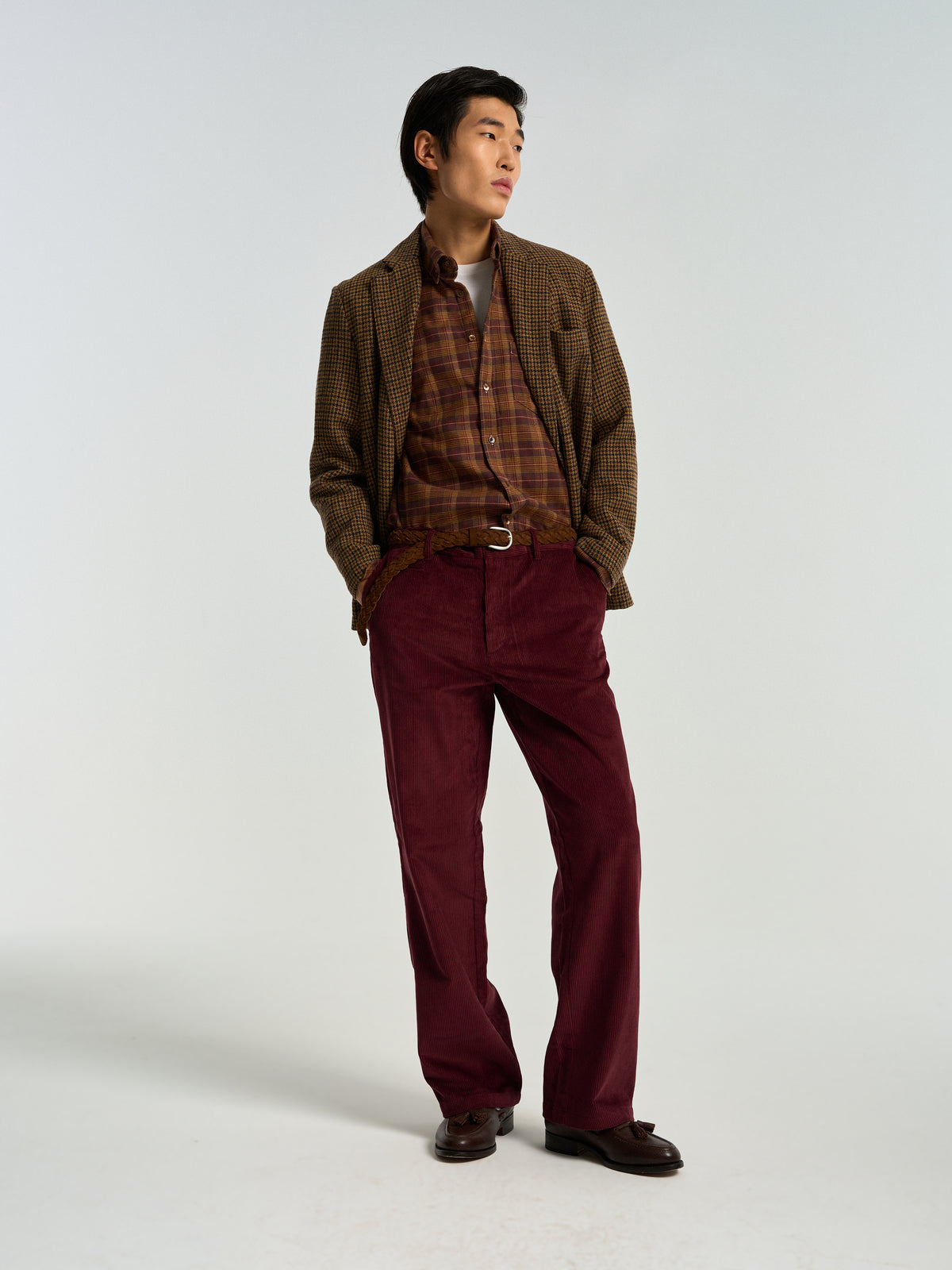 Corduroy Trousers - Bordeaux