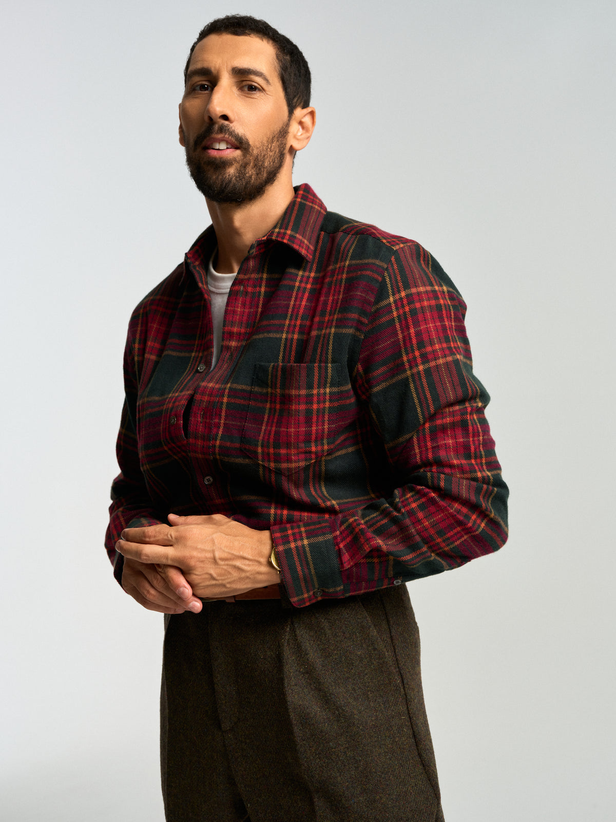 Single Pleat Trousers - Forest