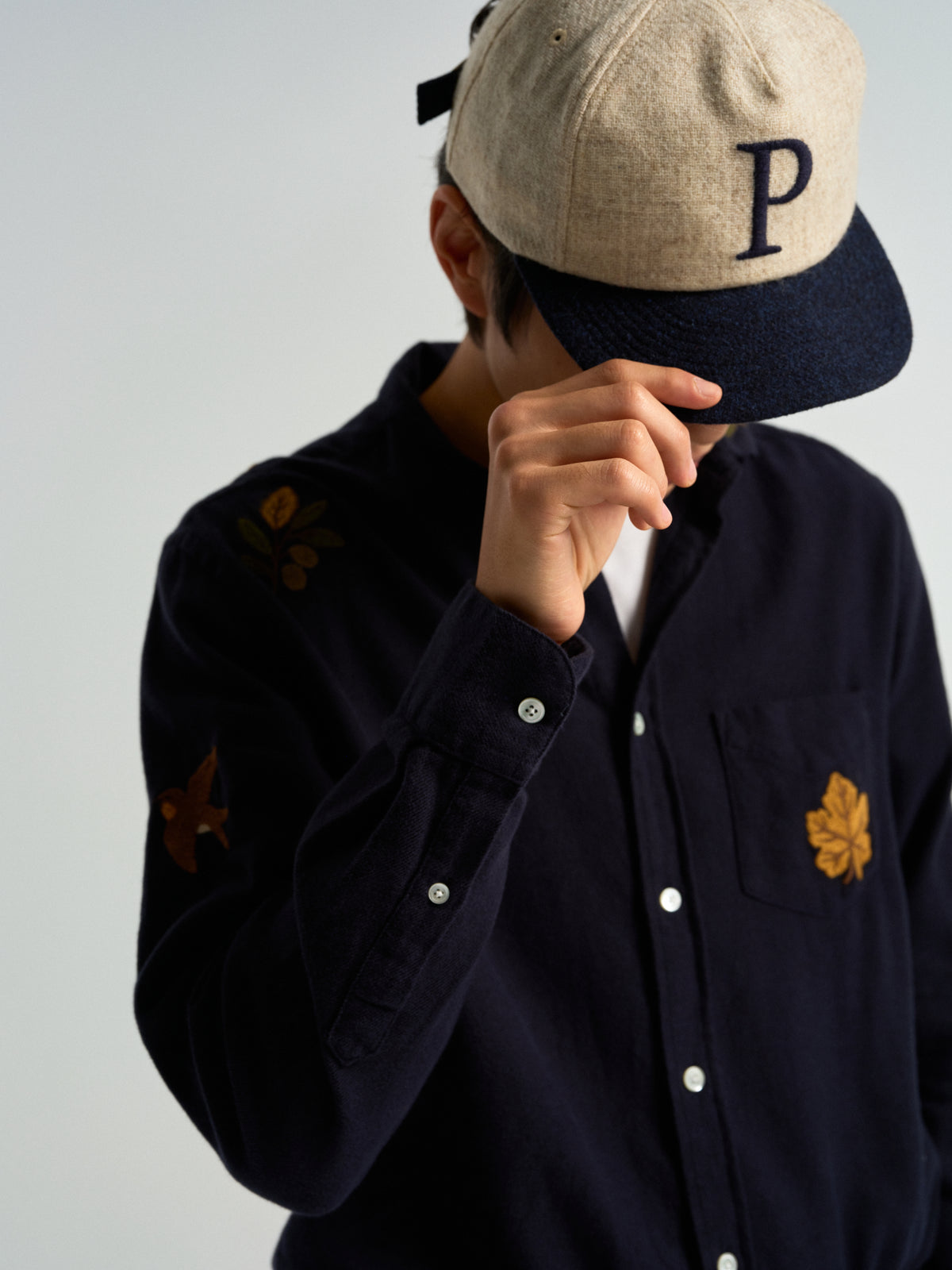 Cap Wool - Ecru/Blue