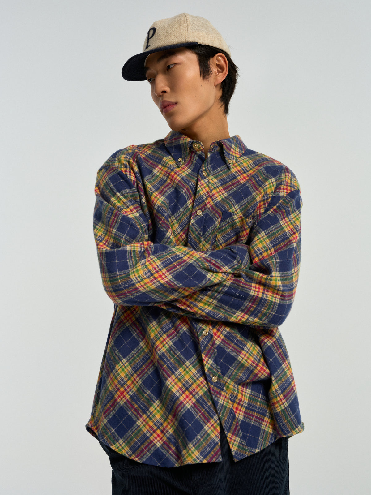 Cap Wool - Ecru/Blue