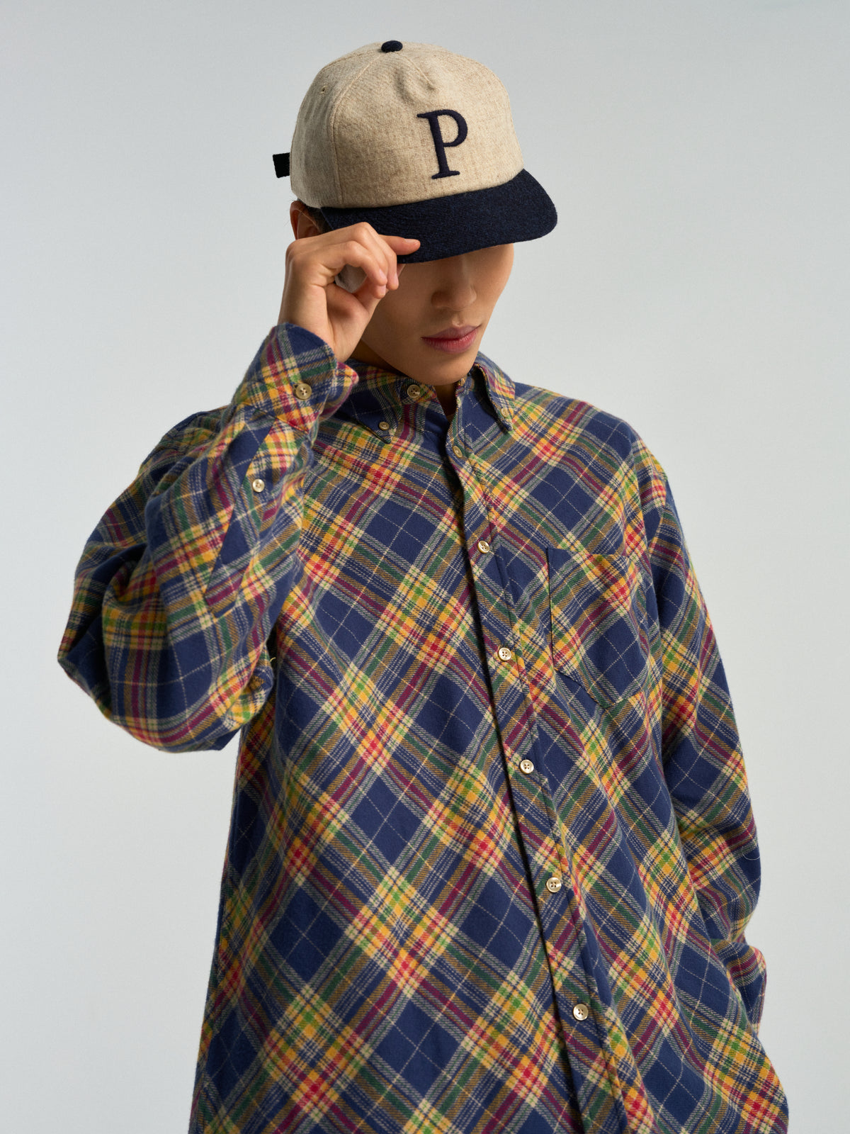 Cap Wool - Ecru/Blue