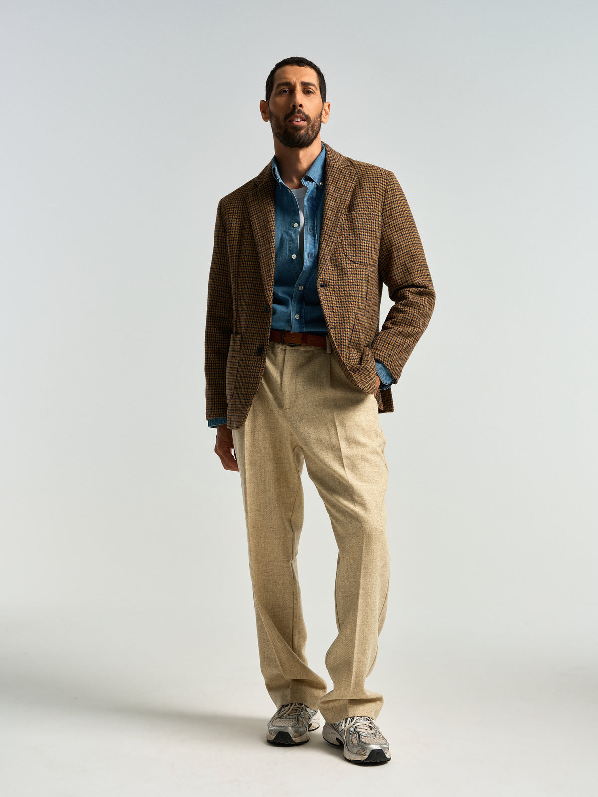 Single Pleat Trousers - Ecru