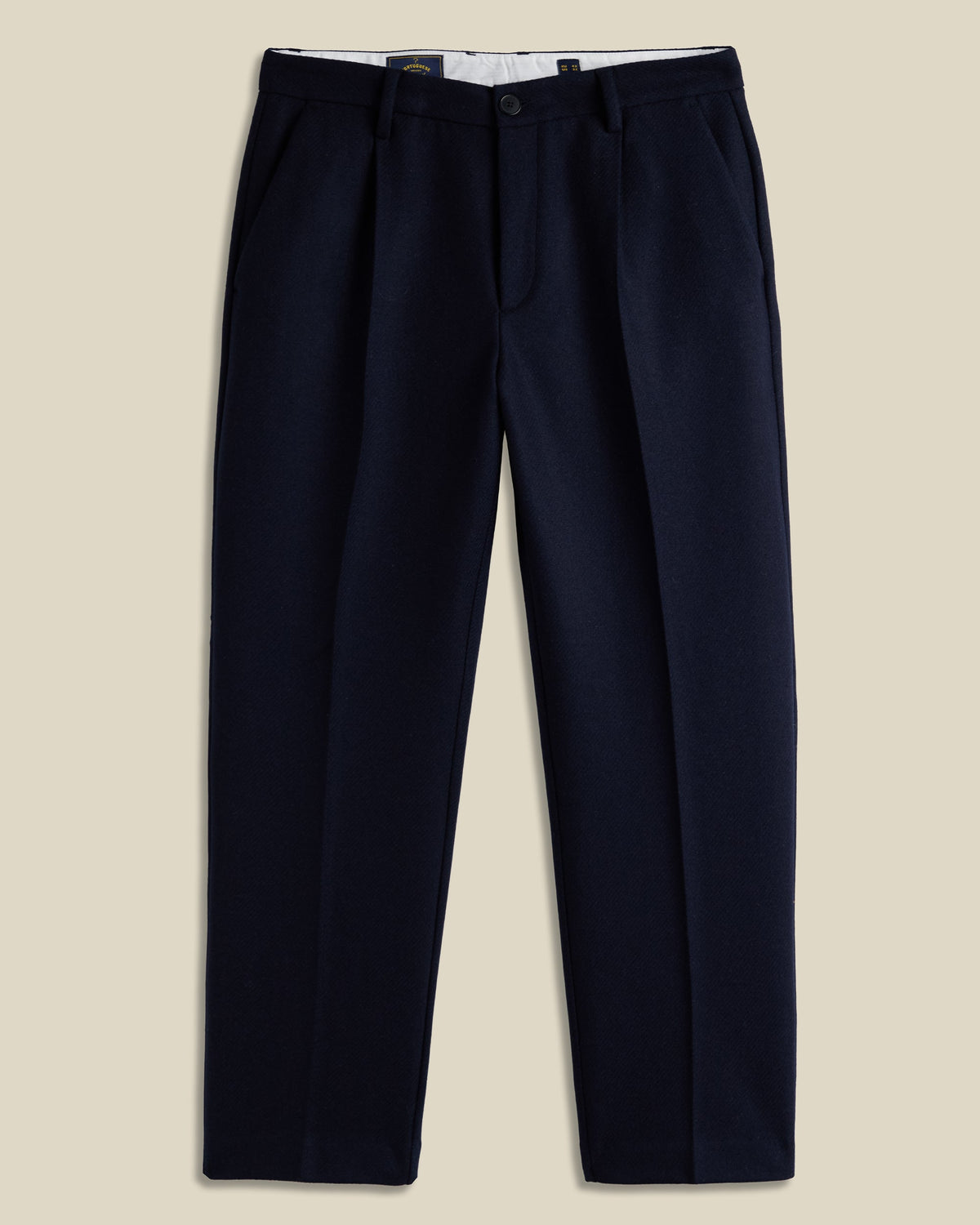 Single Pleat Trousers - Navy