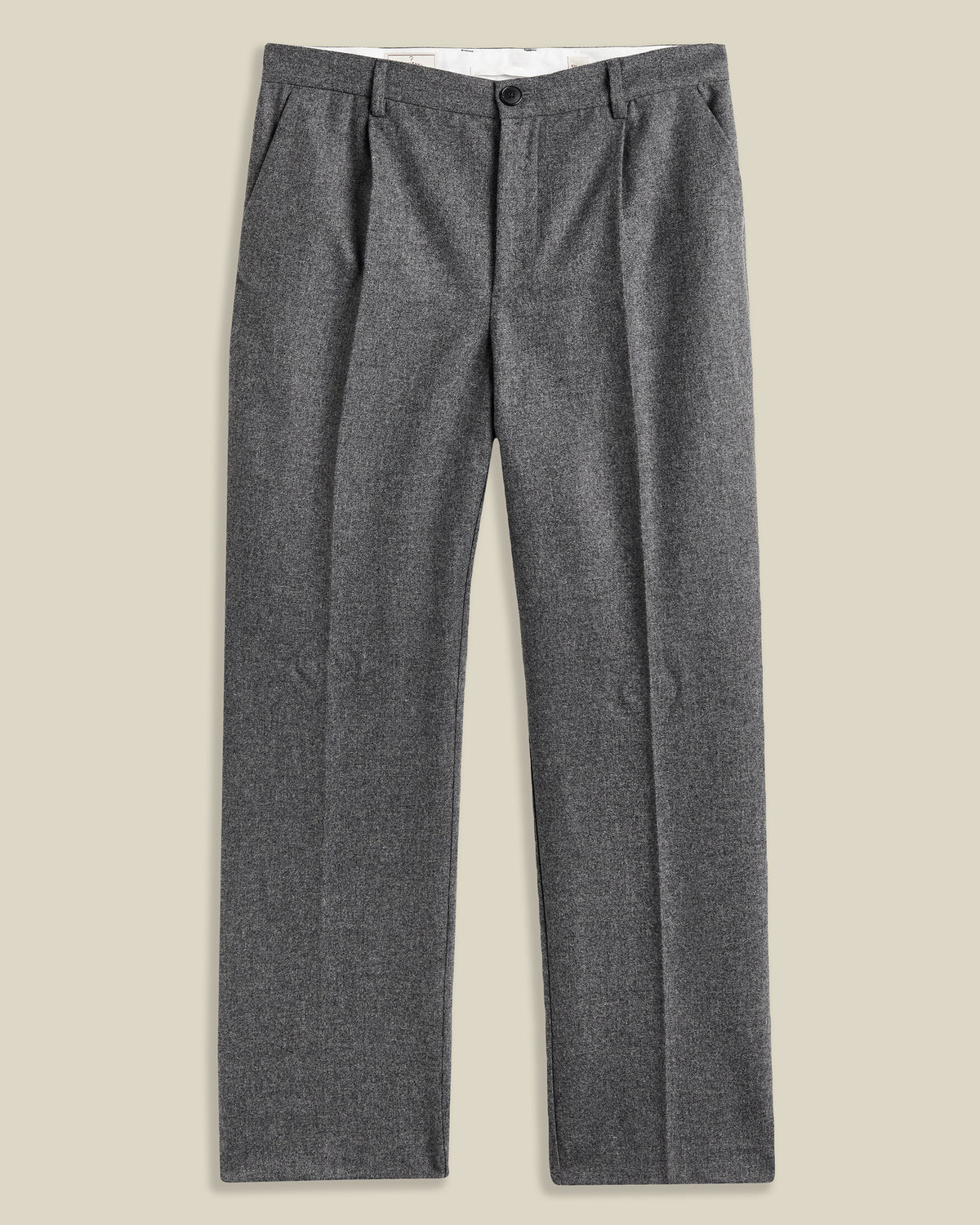 Single Pleat Trousers - Grey