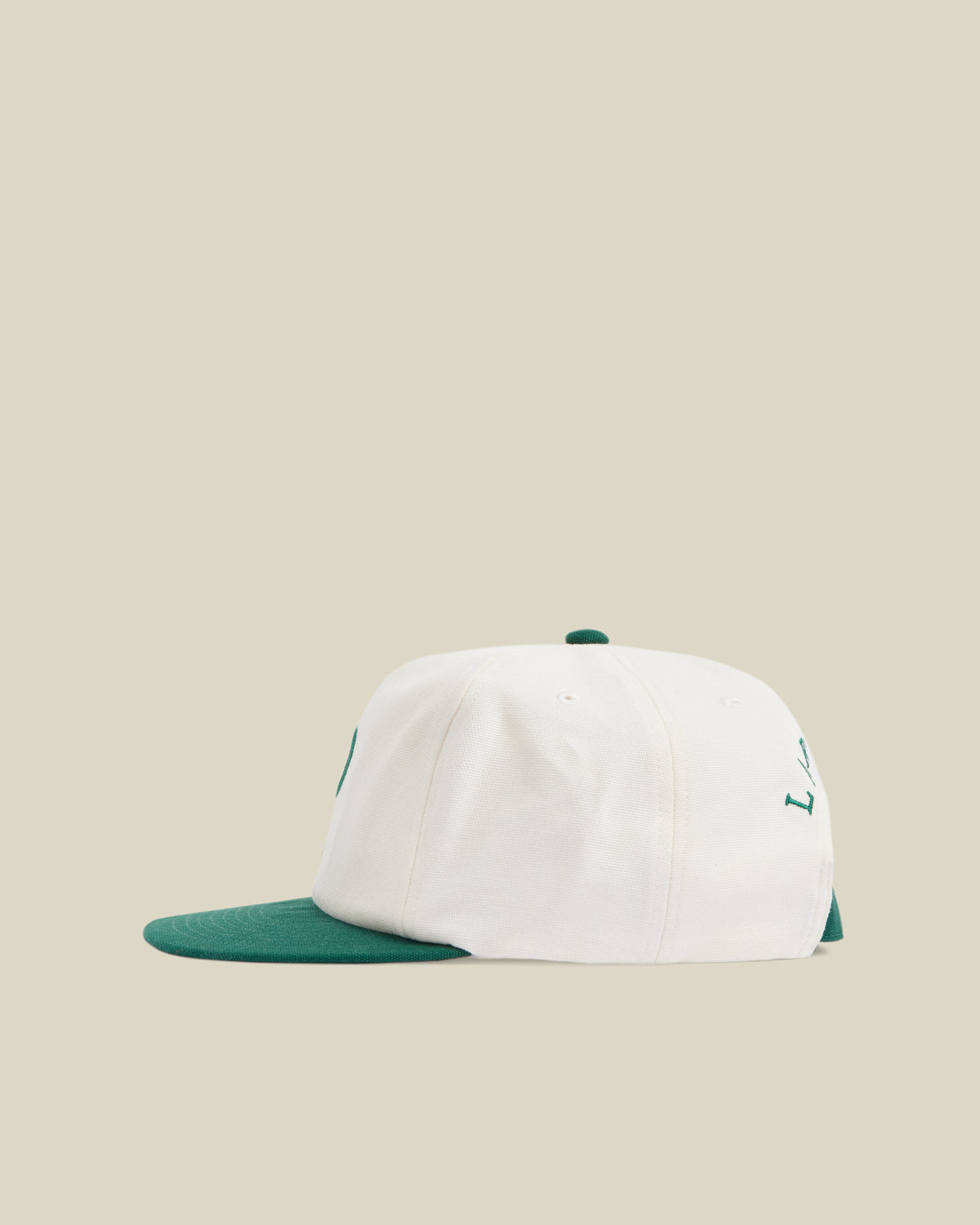CAP CANVAS - GREEN ECRU