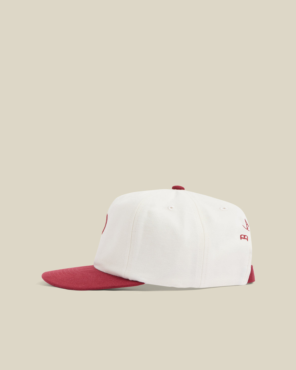 CAP CANVAS - BORDEAUX ECRU